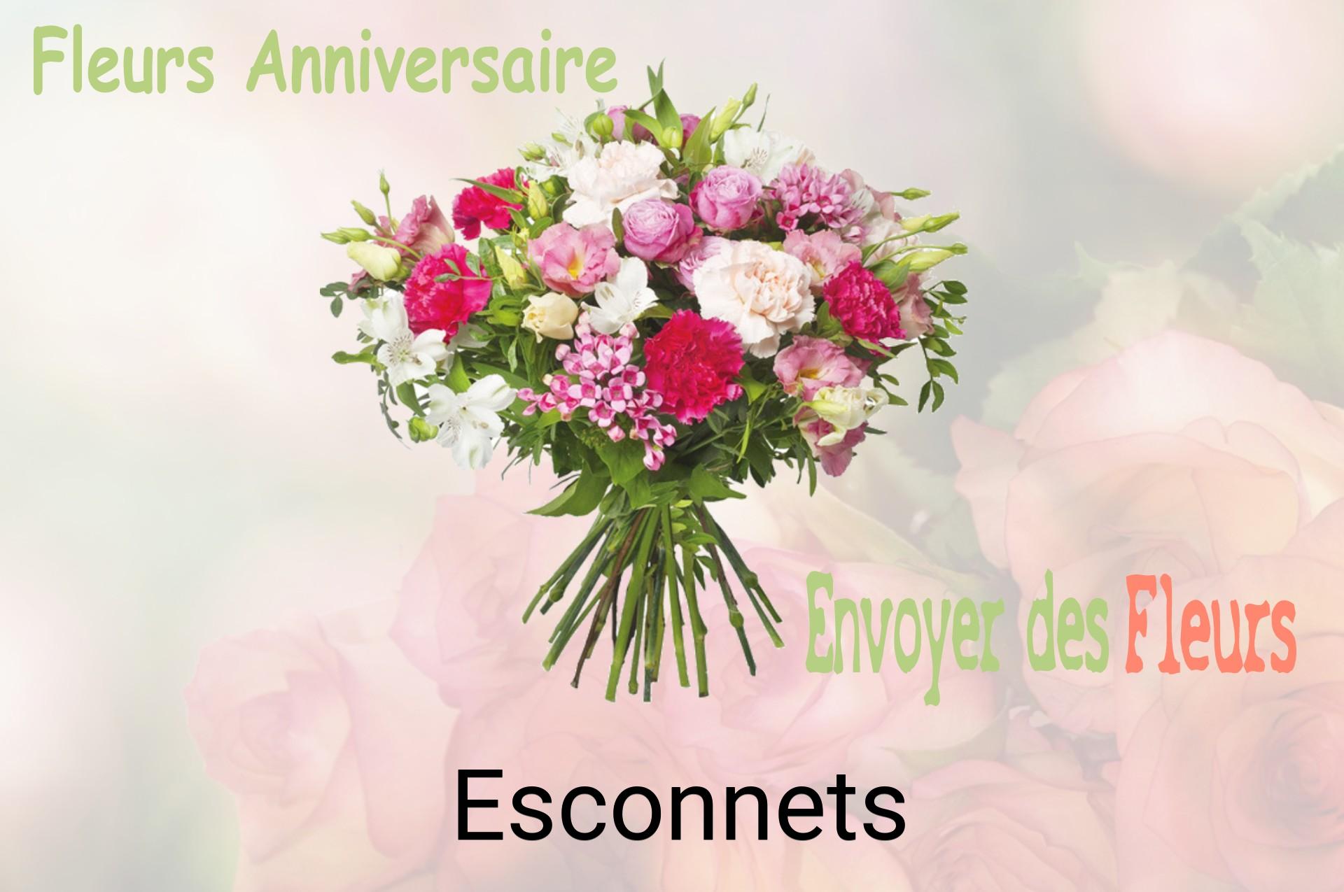 Bouquet de fleurs d’anniversaire livré à Esconnets
